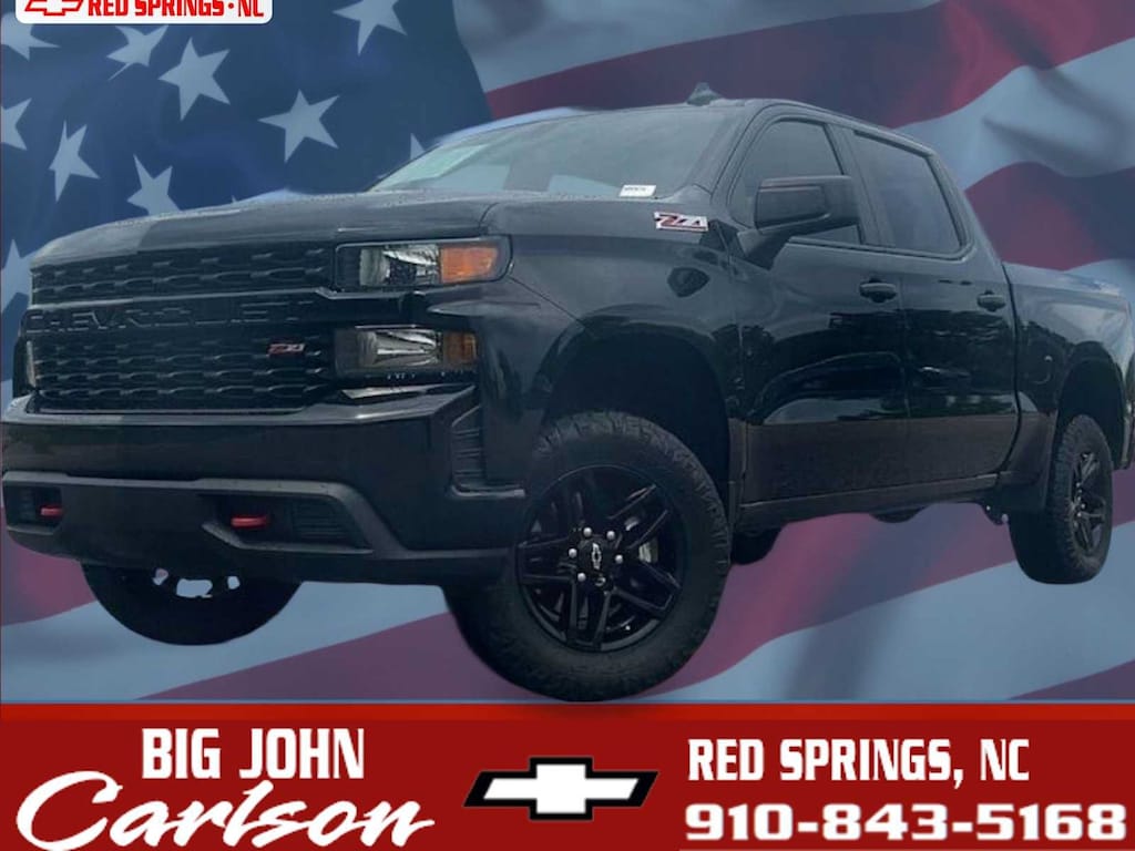 Used 2021 Chevrolet Silverado 1500 Custom Trail Boss Truck Crew Cab