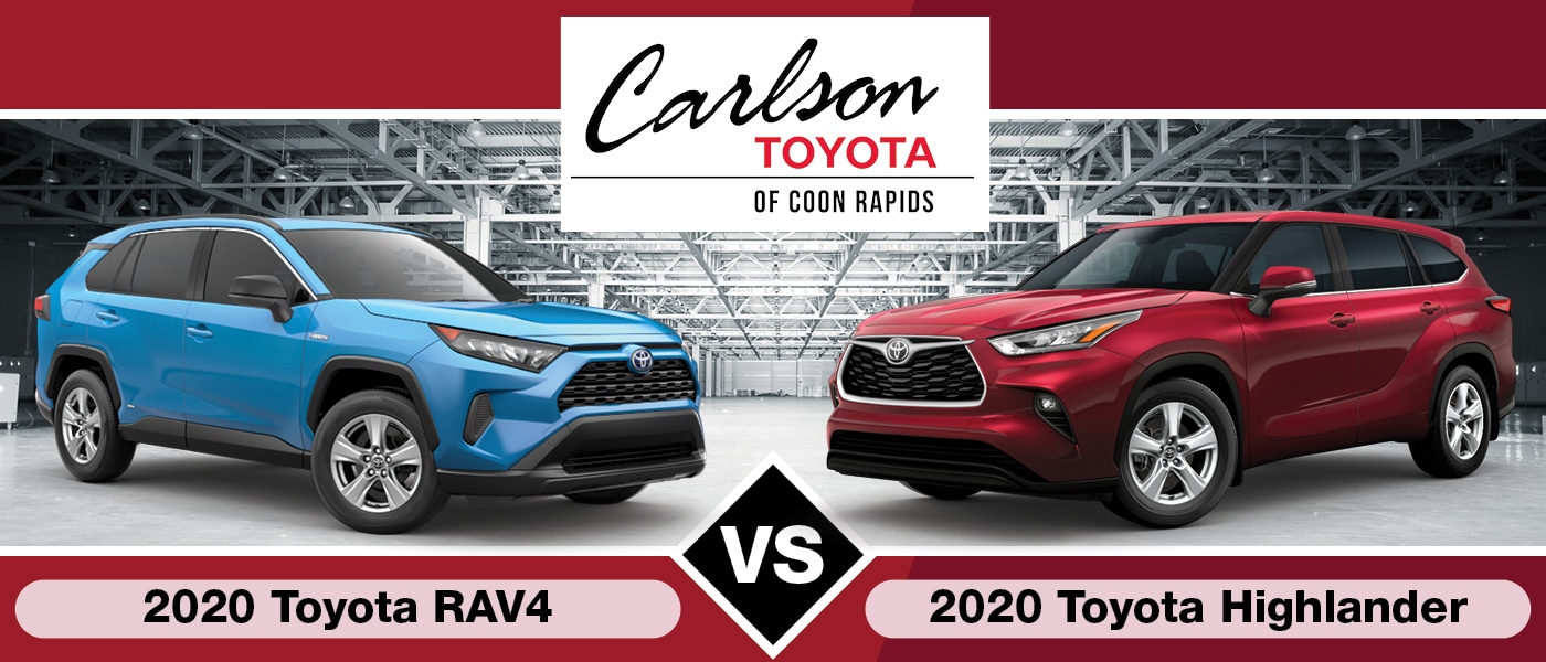 2020 Toyota RAV4 vs. 2020 Toyota Highlander Specs, Design, Features