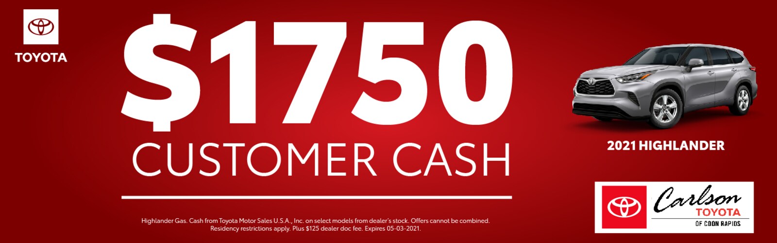 Carlson Toyota New & Used Toyota Dealer in Coon Rapids, MN