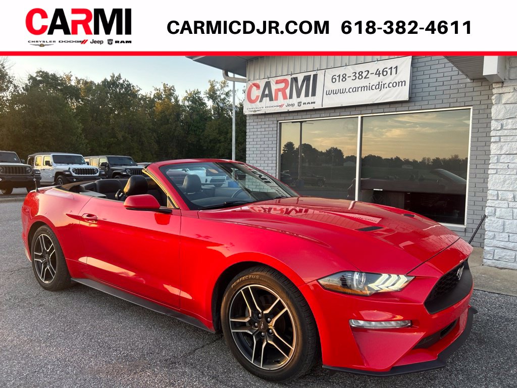 Used 2022 Ford Mustang EcoBoost Premium with VIN 1FATP8UH2N5103458 for sale in Carmi, IL