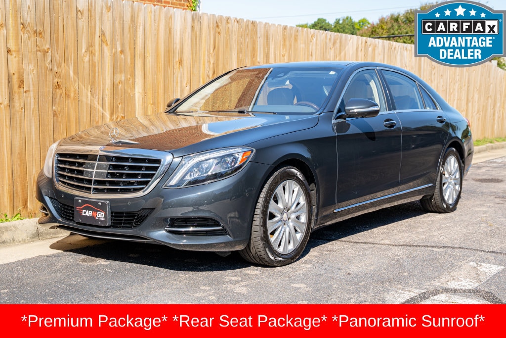 Anthracite Blue Metallic 2014 Mercedes-Benz S-Class Sedan All-Wheel Drive 7-Speed Automatic