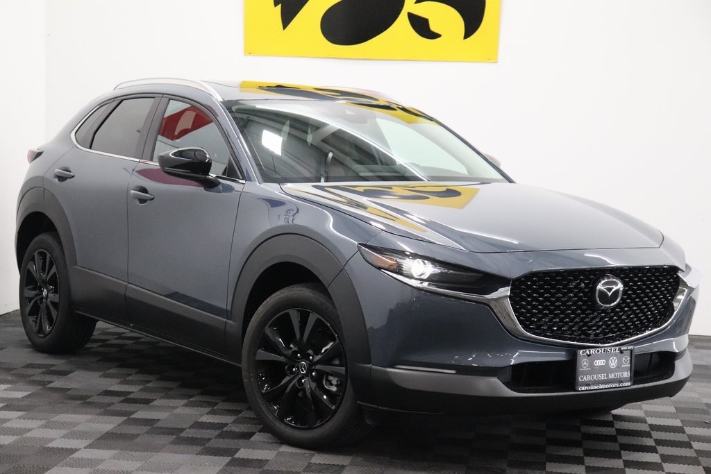 Used 2023 Mazda CX-30 Carbon Edition with VIN 3MVDMBCM4PM586465 for sale in Iowa City, IA