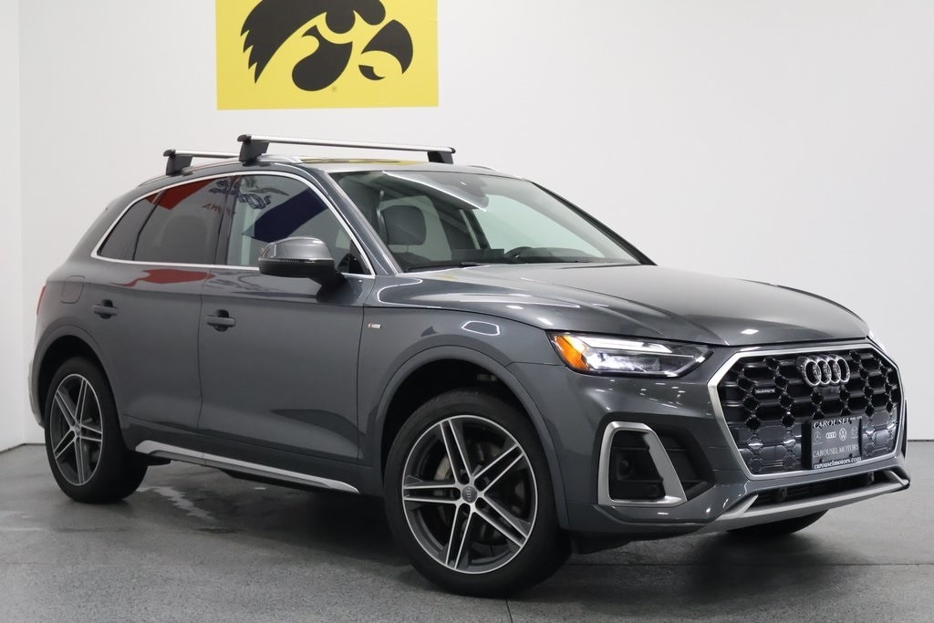 Used 2021 Audi Q5 Premium Plus with VIN WA1E2AFY0M2001110 for sale in Iowa City, IA