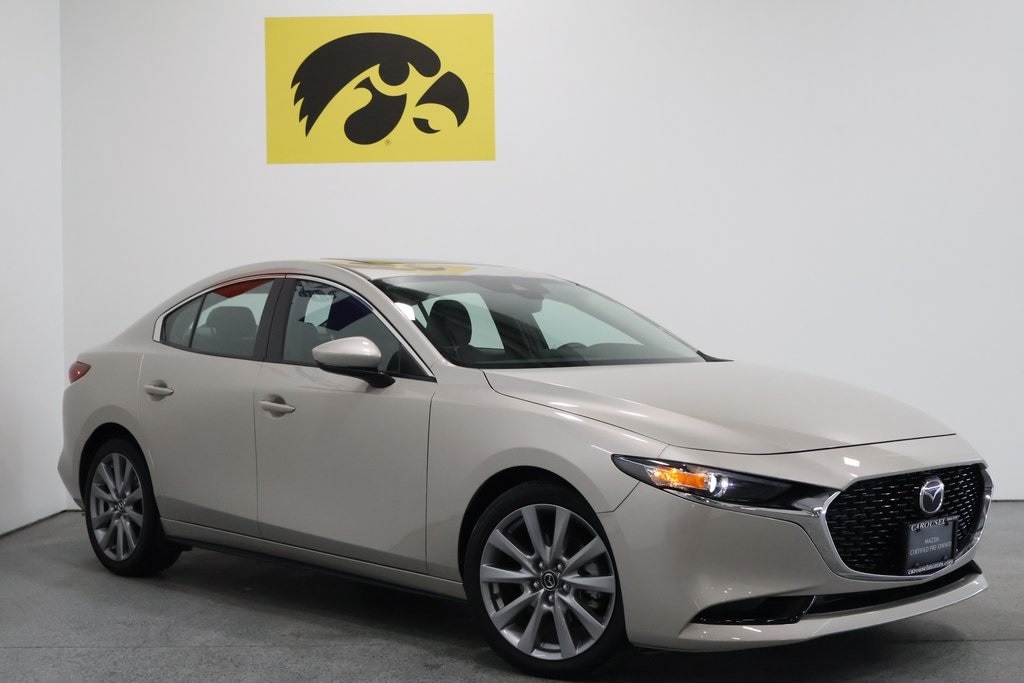 Certified 2022 Mazda Mazda3 Preferred with VIN 3MZBPBCL2NM311310 for sale in Iowa City, IA