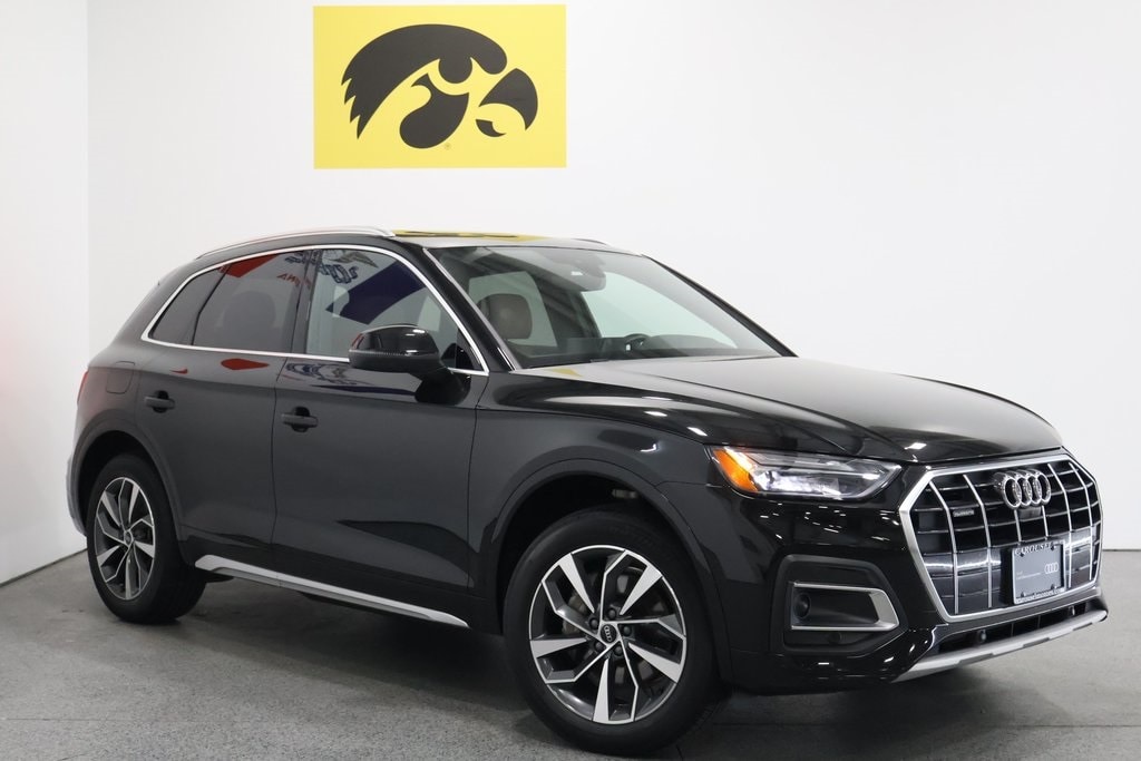 Certified 2021 Audi Q5 Premium Plus with VIN WA1BAAFY6M2022324 for sale in Iowa City, IA
