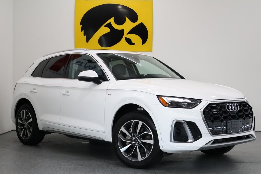 Certified 2023 Audi Q5 Premium Plus with VIN WA1EAAFY6P2027654 for sale in Iowa City, IA