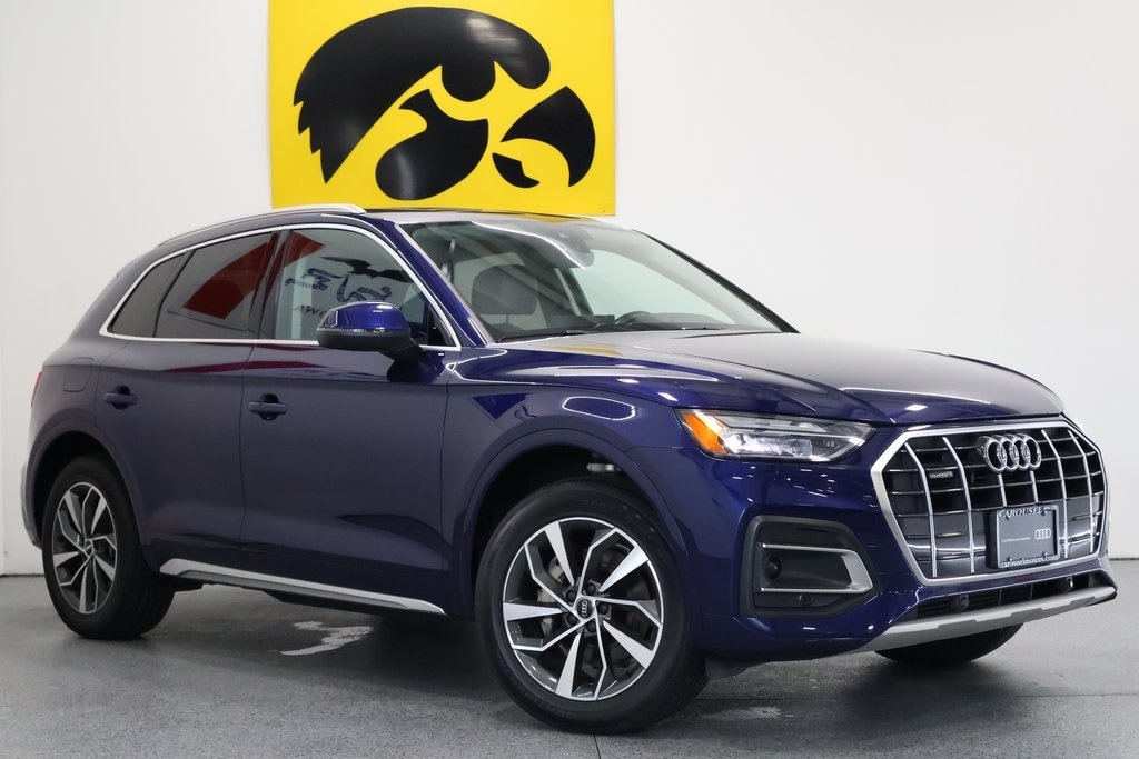 Used 2021 Audi Q5 Premium with VIN WA1AAAFY9M2037122 for sale in Iowa City, IA