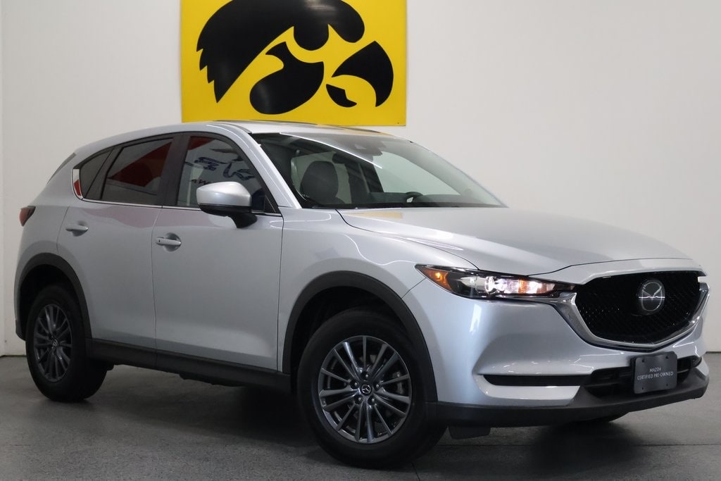 Certified 2021 Mazda CX-5 Touring with VIN JM3KFBCM4M0393483 for sale in Iowa City, IA