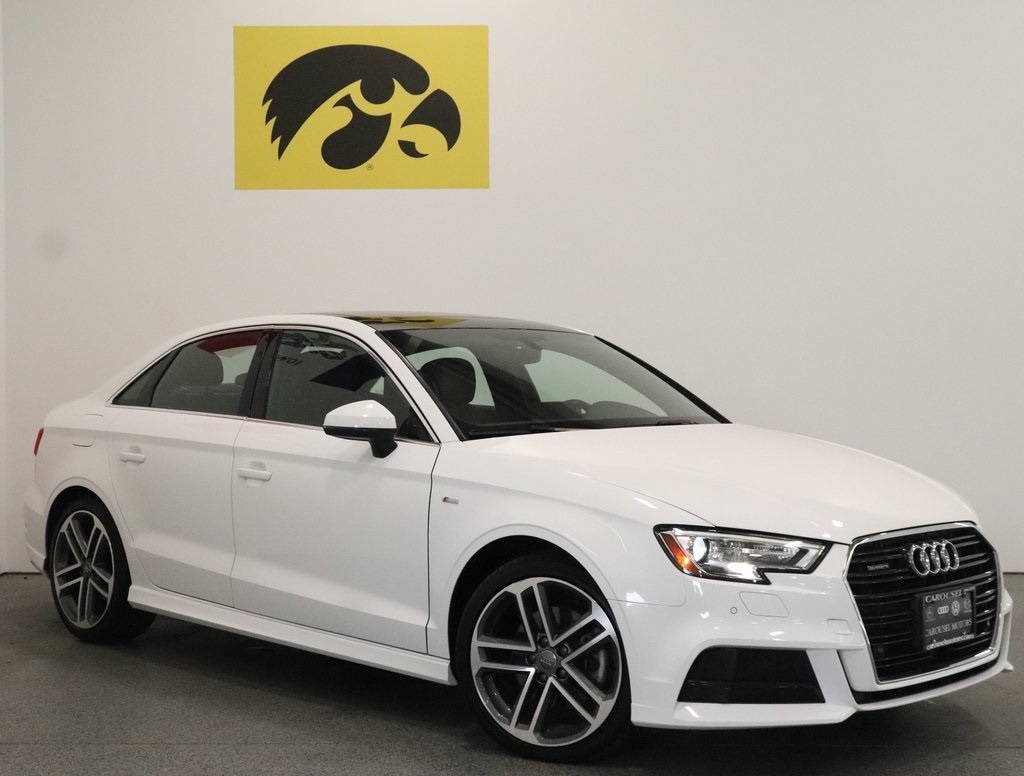 Used 2018 Audi A3 Sedan Premium Plus with VIN WAUJ8GFF0J1044364 for sale in Iowa City, IA