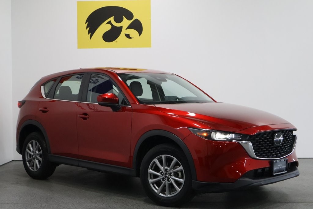 Certified 2022 Mazda CX-5 S with VIN JM3KFBAM5N0569655 for sale in Iowa City, IA