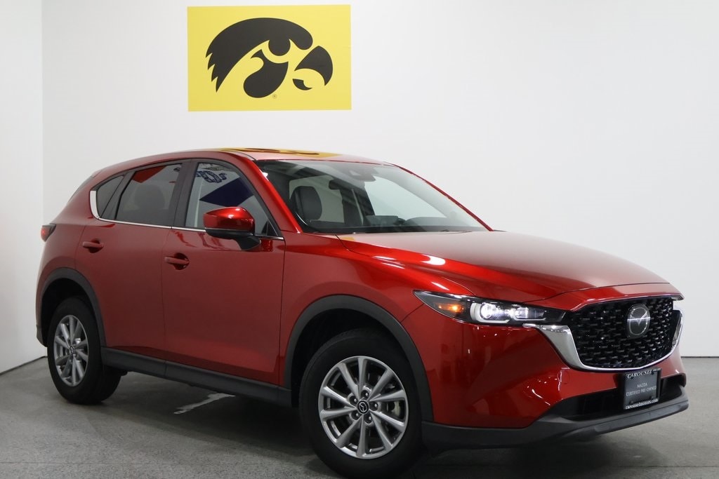 Certified 2022 Mazda CX-5 S Select Package with VIN JM3KFBBM7N0599366 for sale in Iowa City, IA