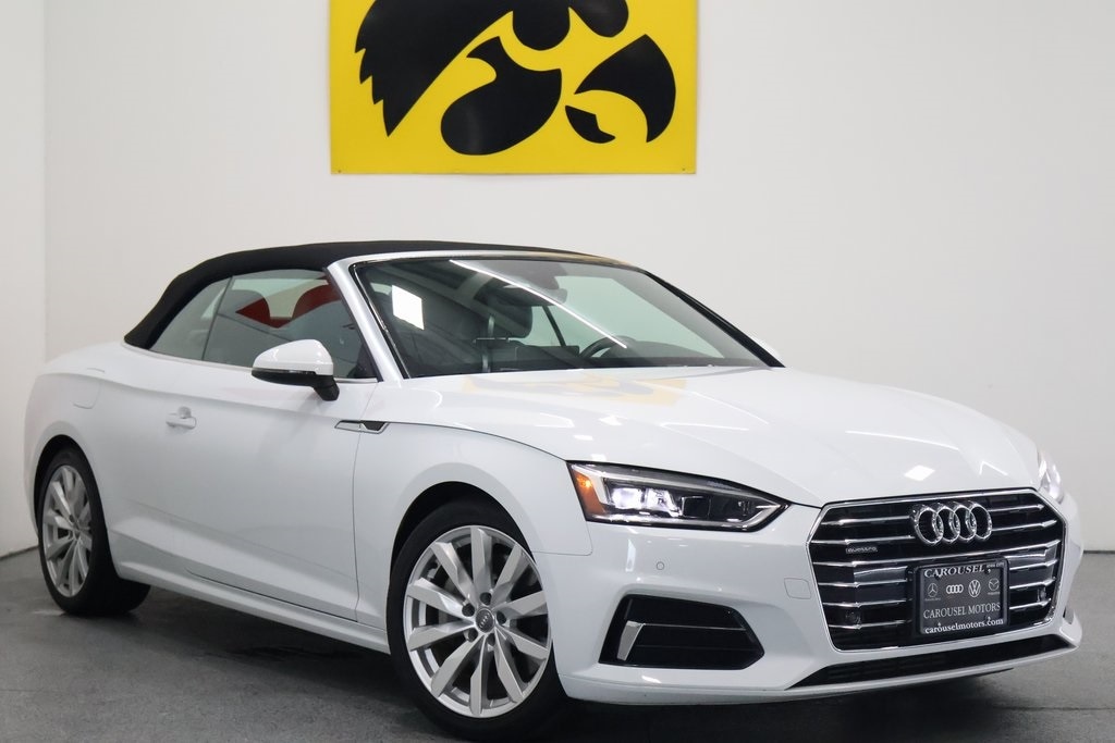 Used 2018 Audi A5 Cabriolet Premium Plus with VIN WAUYNGF52JN001829 for sale in Iowa City, IA