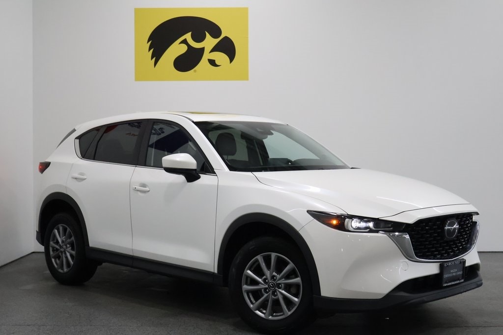 Certified 2022 Mazda CX-5 S Preferred package with VIN JM3KFBCM5N0569510 for sale in Iowa City, IA