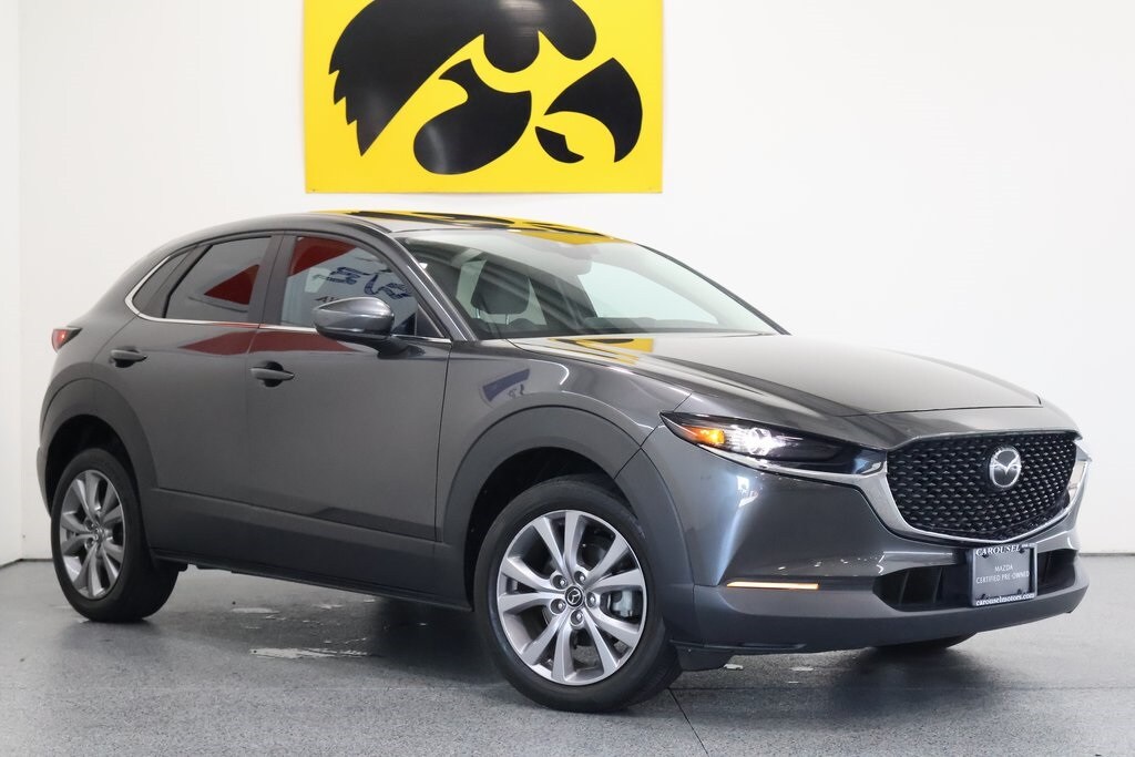 Certified 2021 Mazda CX-30 Select with VIN 3MVDMBBL4MM266695 for sale in Iowa City, IA