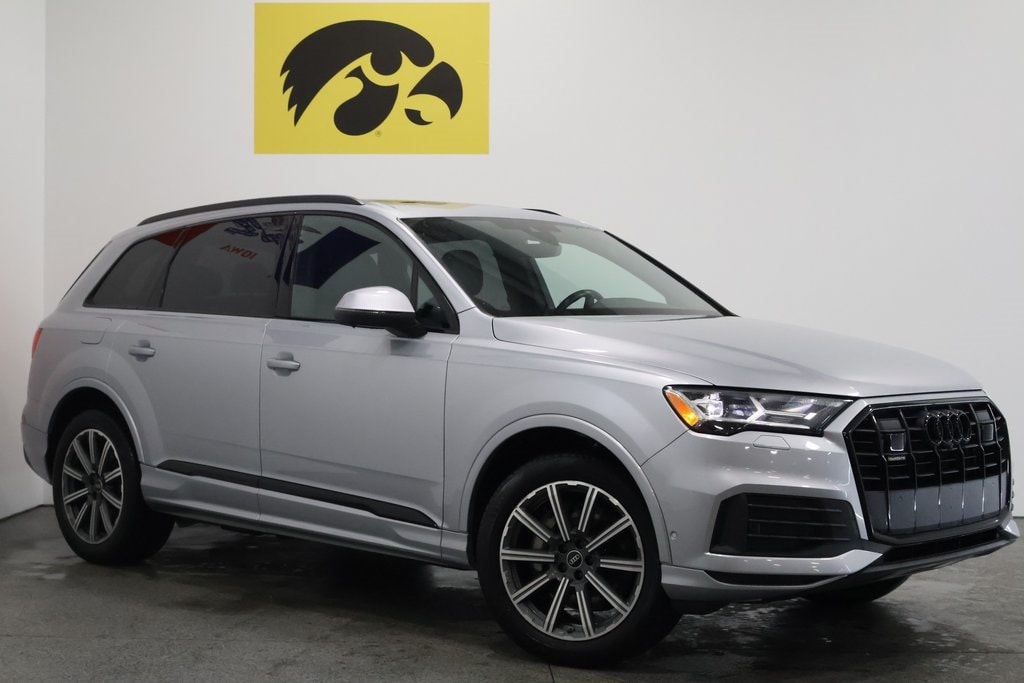 Used 2022 Audi Q7 Premium Plus with VIN WA1LJBF75ND008003 for sale in Iowa City, IA