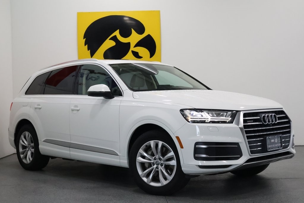 Used 2019 Audi Q7 Premium Plus with VIN WA1LHAF74KD042189 for sale in Iowa City, IA