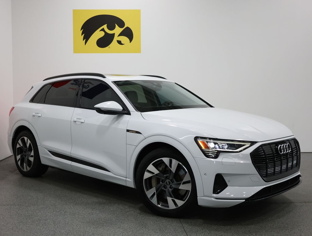 Used 2022 Audi e-tron Premium with VIN WA1AABGE2NB022330 for sale in Iowa City, IA