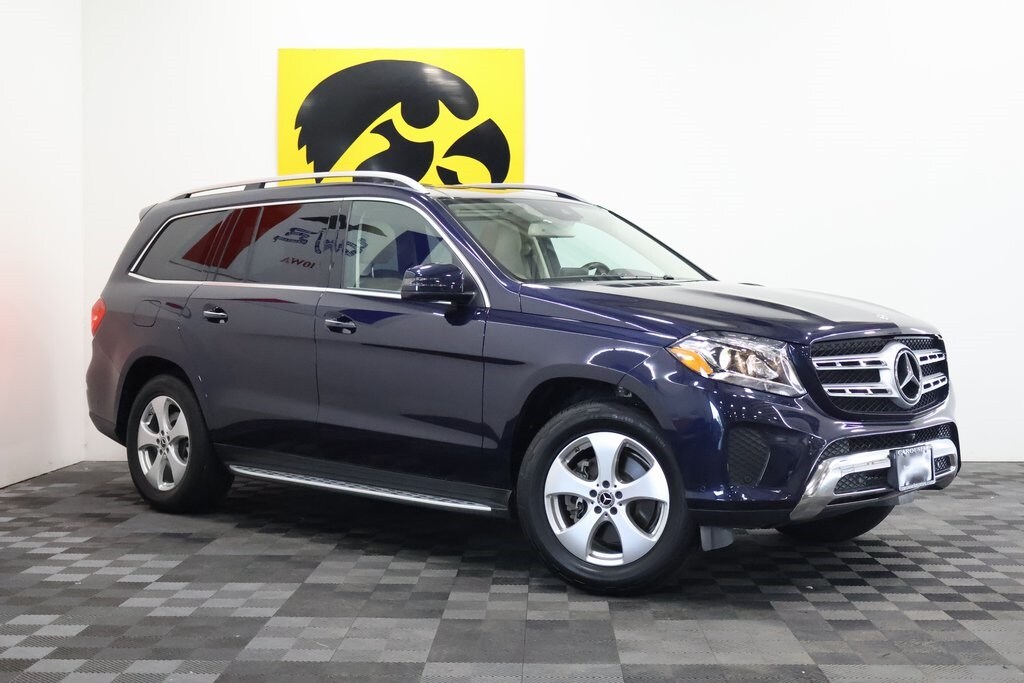 Certified 2018 Mercedes-Benz GLS-Class GLS450 with VIN 4JGDF6EE6JB091476 for sale in Iowa City, IA