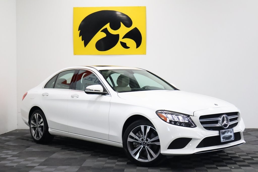 Certified 2021 Mercedes-Benz C-Class Sedan C300 with VIN W1KWF8EB1MR636547 for sale in Iowa City, IA