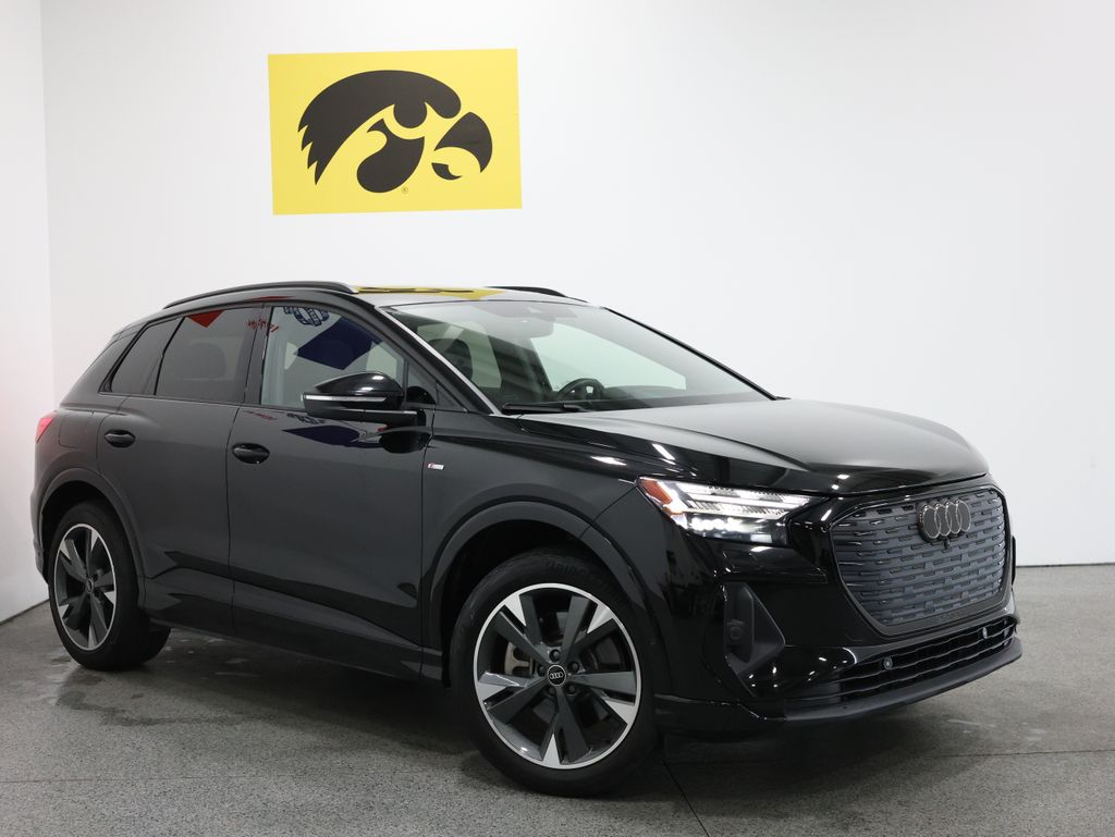 Used 2023 Audi Q4 e-tron Prestige with VIN WA1M2BFZ5PP001086 for sale in Iowa City, IA