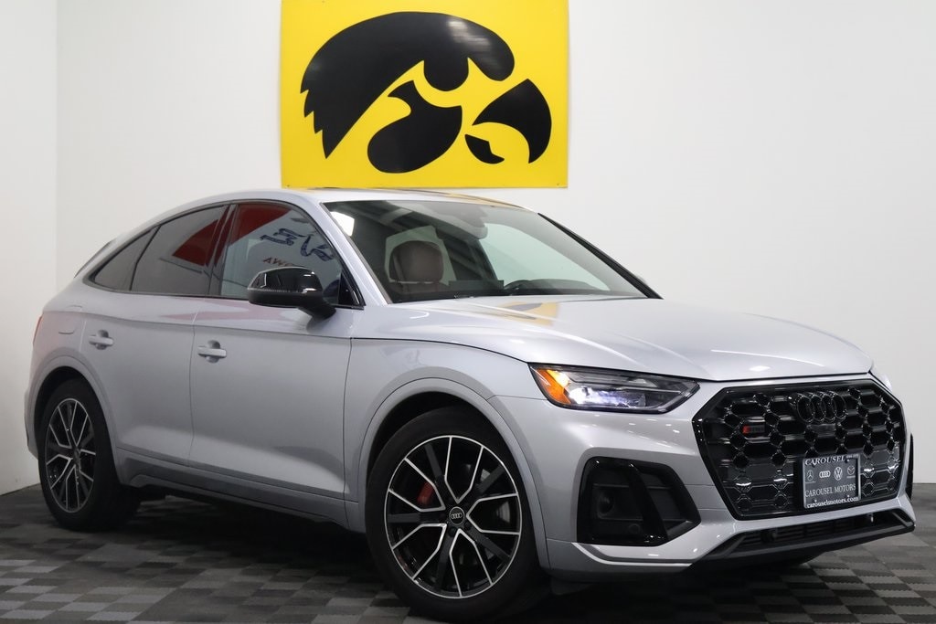 Used 2023 Audi SQ5 Sportback Premium Plus with VIN WA124AFY7P2071236 for sale in Iowa City, IA