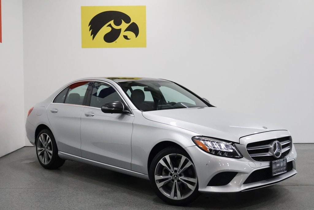 Used 2019 Mercedes-Benz C-Class Sedan C300 with VIN 55SWF8EB9KU293188 for sale in Iowa City, IA