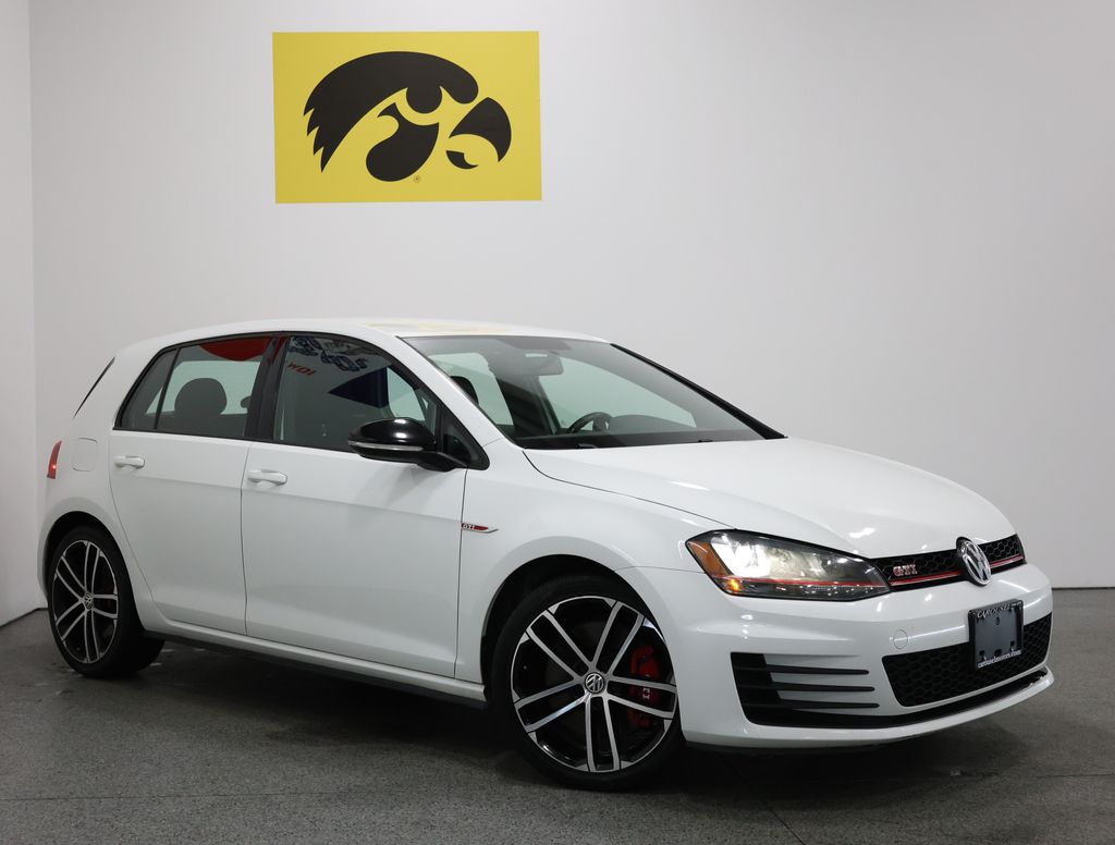 Used 2017 Volkswagen Golf GTI Sport with VIN 3VW547AU0HM000655 for sale in Iowa City, IA