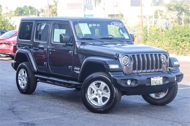 Used 2020 Jeep Wrangler Unlimited Sport S with VIN 1C4HJXDG5LW333277 for sale in El Monte, CA