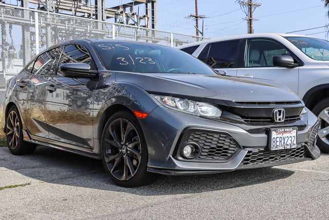 Certified 2018 Honda Civic Hatchback Sport with VIN SHHFK7H43JU421765 for sale in El Monte, CA