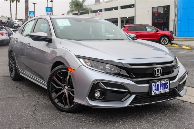 Certified 2021 Honda Civic Hatchback Sport with VIN SHHFK7H40MU422313 for sale in El Monte, CA