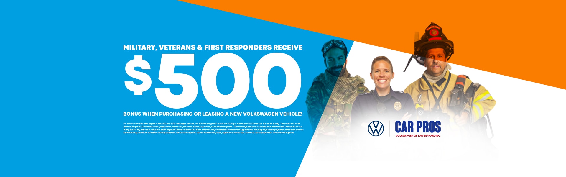 Military, Veterans, and First Responders Program