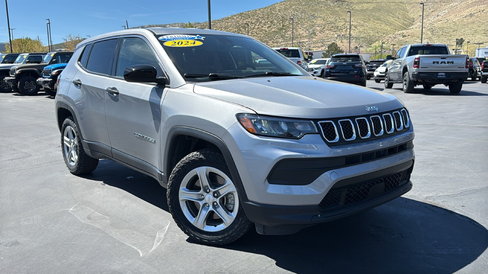 Silver Zynith 2024 Jeep Compass Sport 4WD SUV / Crossover Four-Wheel Drive Automatic