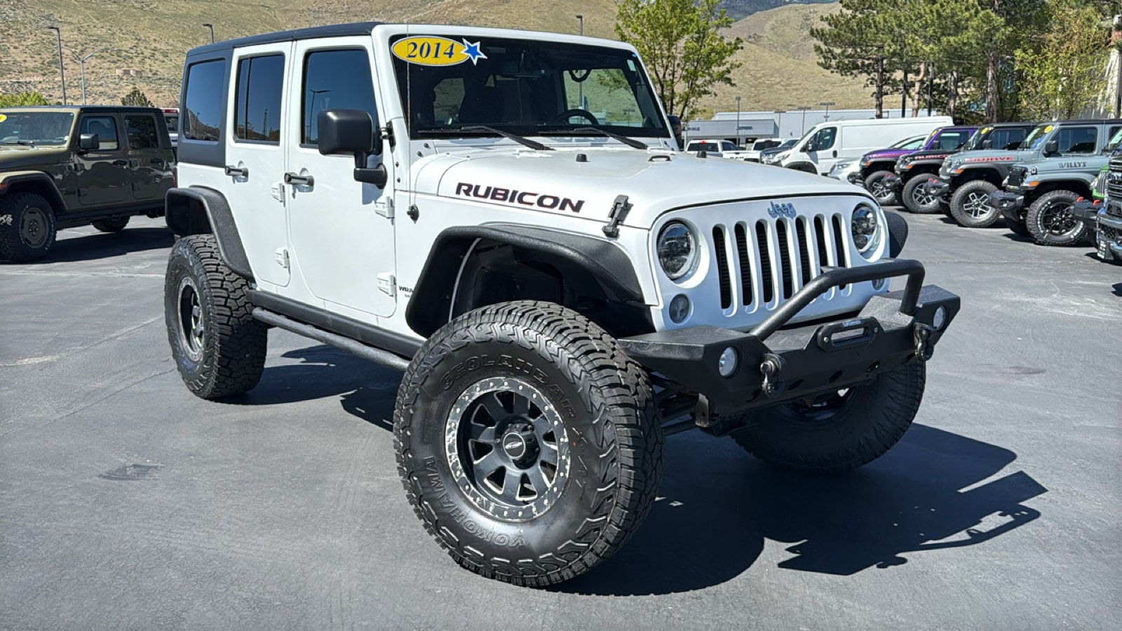 Bright White 2014 Jeep Wrangler Unlimited Rubicon 4WD SUV / Crossover Four-Wheel Drive Automatic