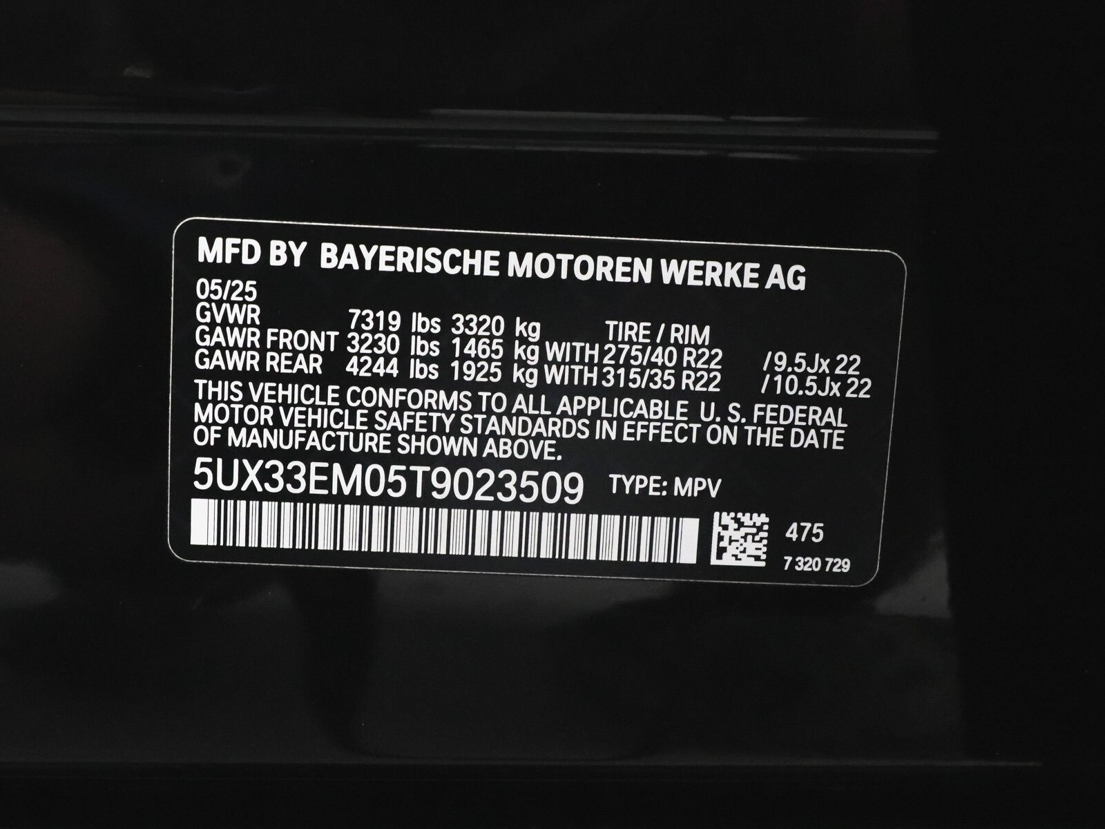 2026 Bmw X7 M60i photo 3