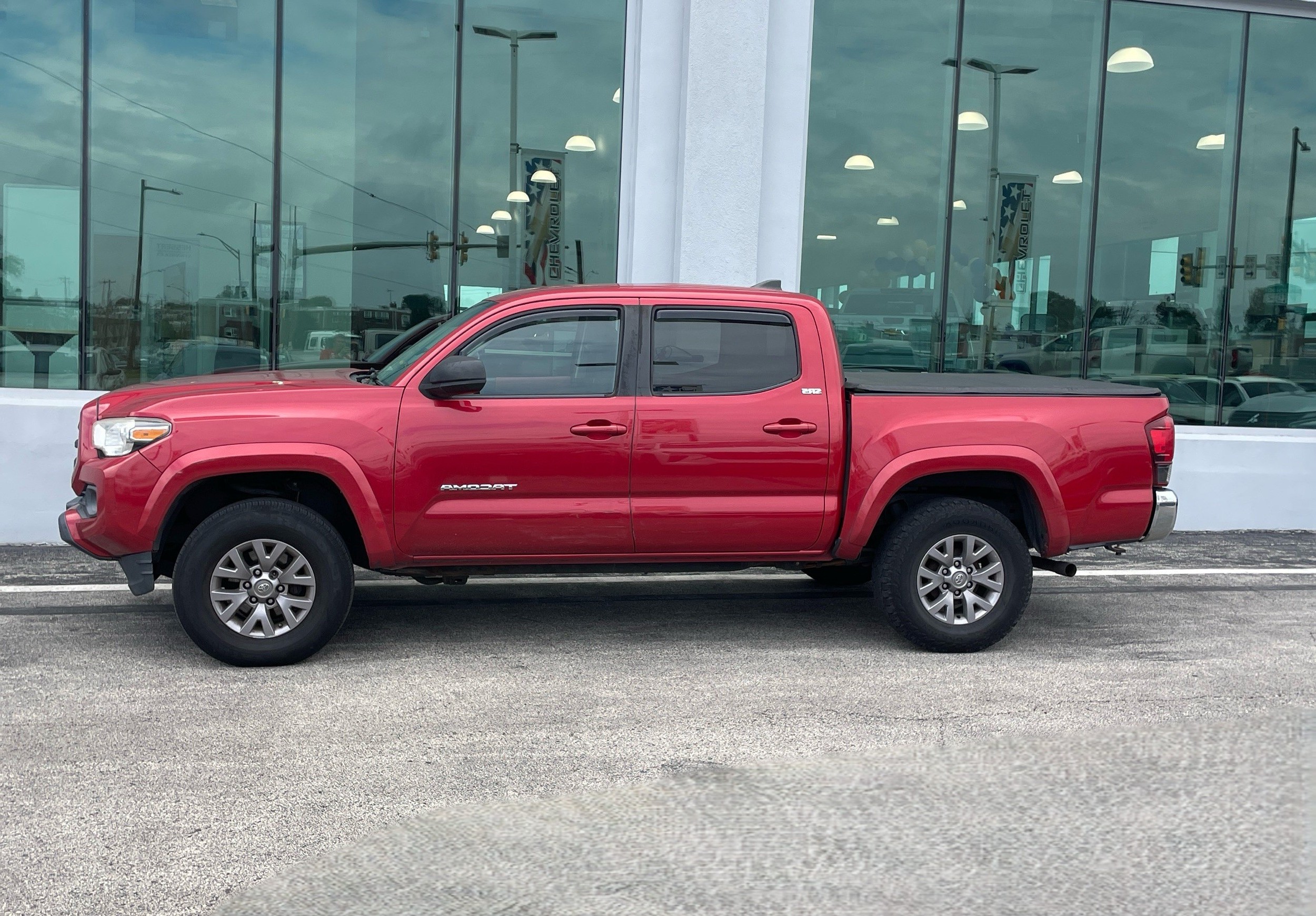 Red 2019 Toyota Tacoma Pickup Truck Four-Wheel Drive 6-Speed Automatic
