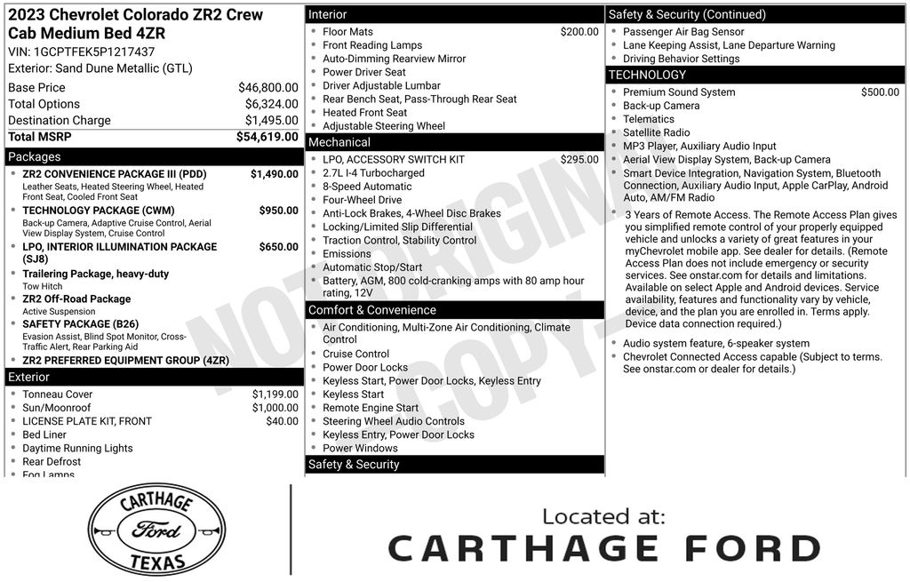 Used 2023 Chevrolet Colorado ZR2