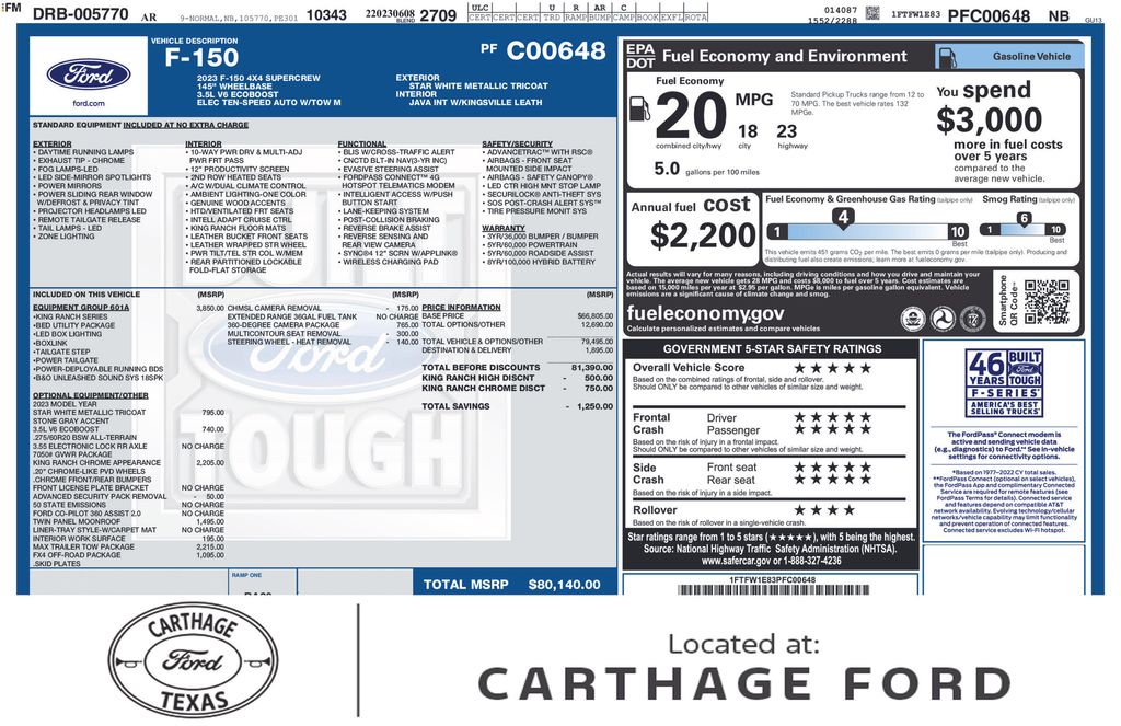 Used 2023 Ford F-150 King Ranch