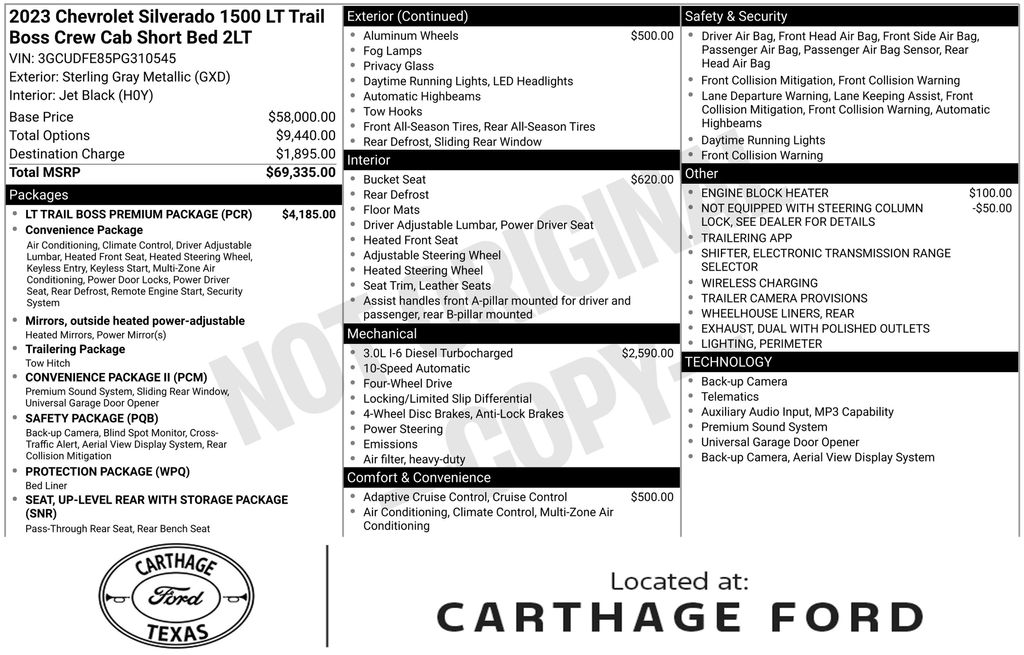 Used 2023 Chevrolet Silverado 1500 LT Trail Boss