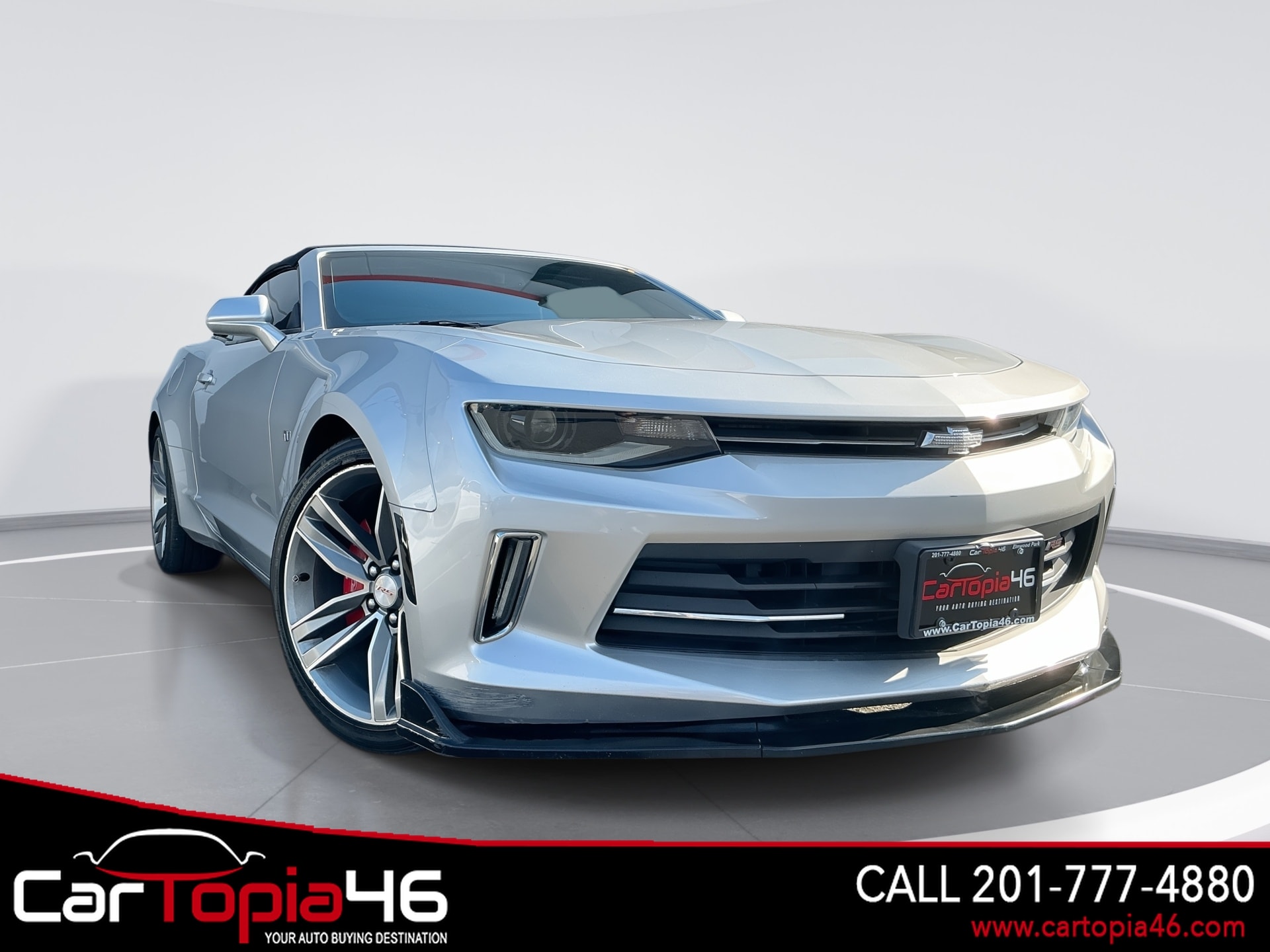Silver Ice 2017 Chevrolet Camaro 2LT Convertible RWD Convertible Rear-Wheel Drive Automatic