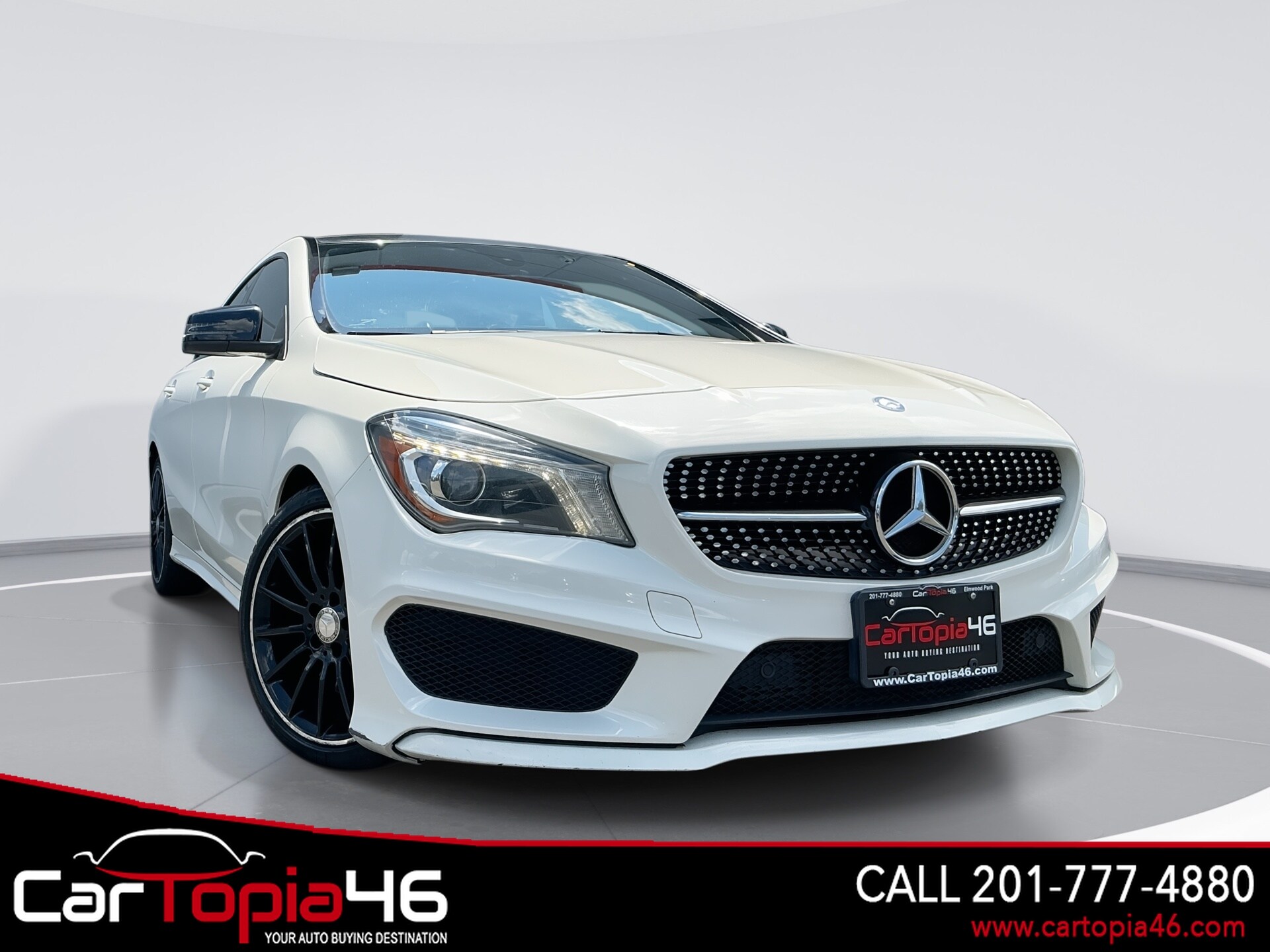 Cirrus White 2016 Mercedes-Benz CLA 250 4MATIC Sedan All-Wheel Drive Automatic