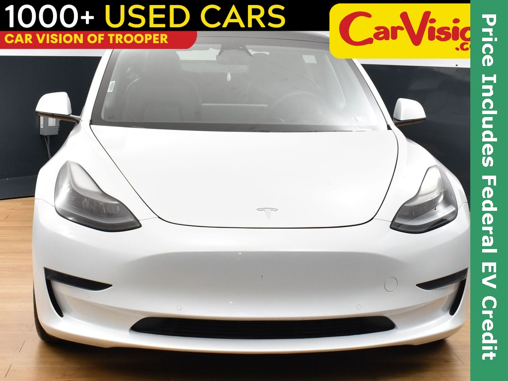 Used 2021 Tesla Model 3 Base with VIN 5YJ3E1EA3MF016836 for sale in Trooper, PA