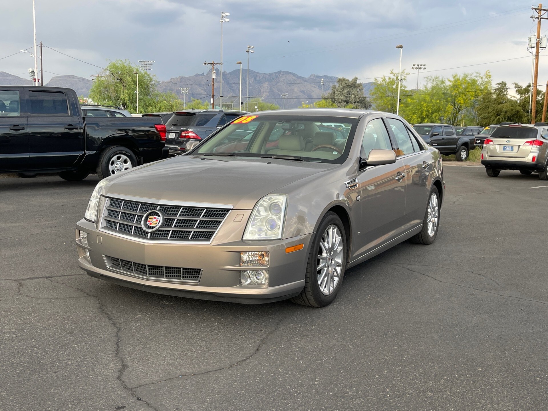 Radiant Bronze 2008 Cadillac STS V6 RWD Sedan Rear-Wheel Drive Automatic