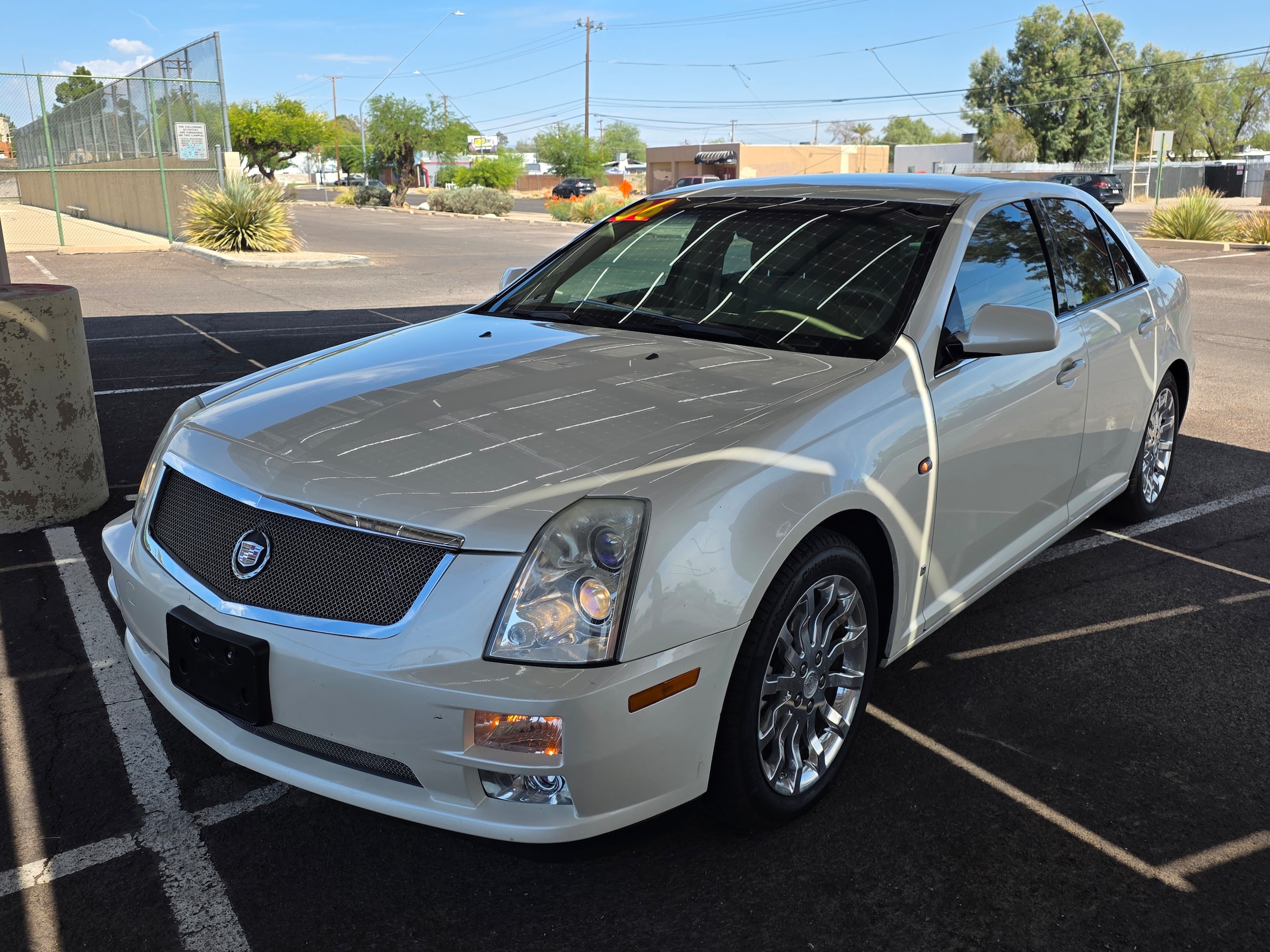 White 2006 Cadillac STS V8 RWD Sedan Rear-Wheel Drive 5-Speed Automatic