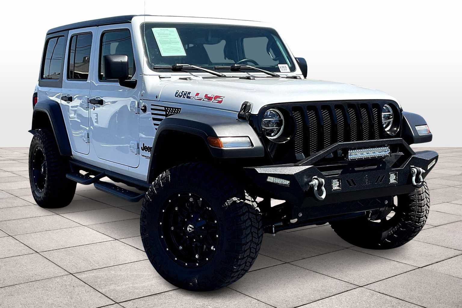 Used 2021 Jeep Wrangler Unlimited Willys with VIN 1C4HJXDG4MW729718 for sale in Sacramento, CA