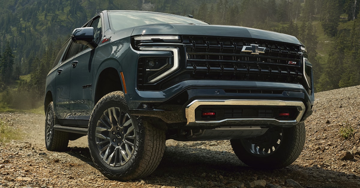 2025 Chevy Suburban driving off road