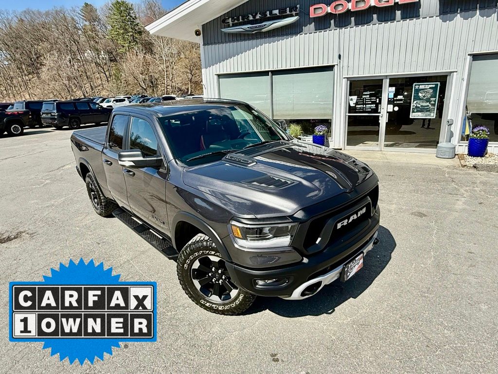 Used 2020 RAM Ram 1500 Pickup Rebel with VIN 1C6SRFET1LN109439 for sale in Springfield, VT