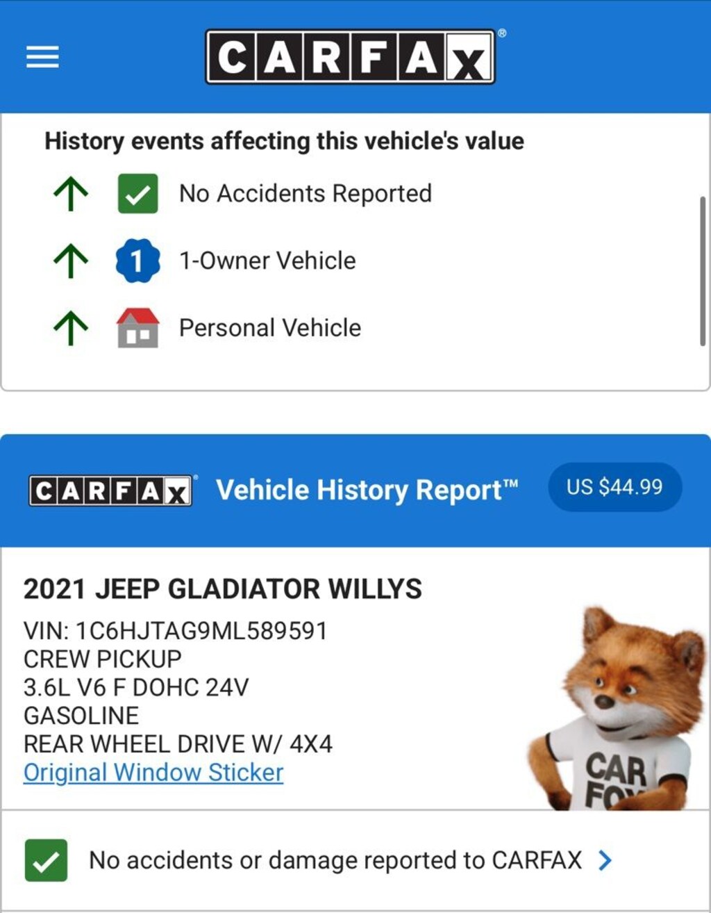 Used 2021 Jeep Gladiator Sport Truck Crew Cab