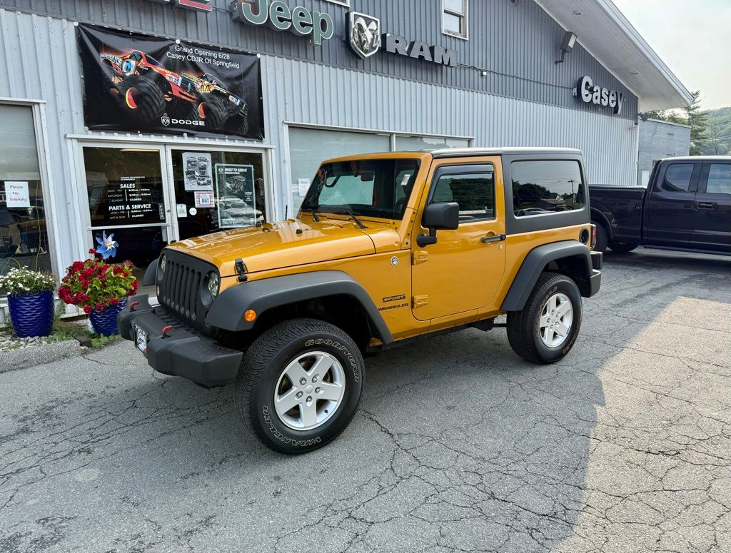 Used 2014 Jeep Wrangler Sport with VIN 1C4AJWAG6EL222208 for sale in Springfield, VT