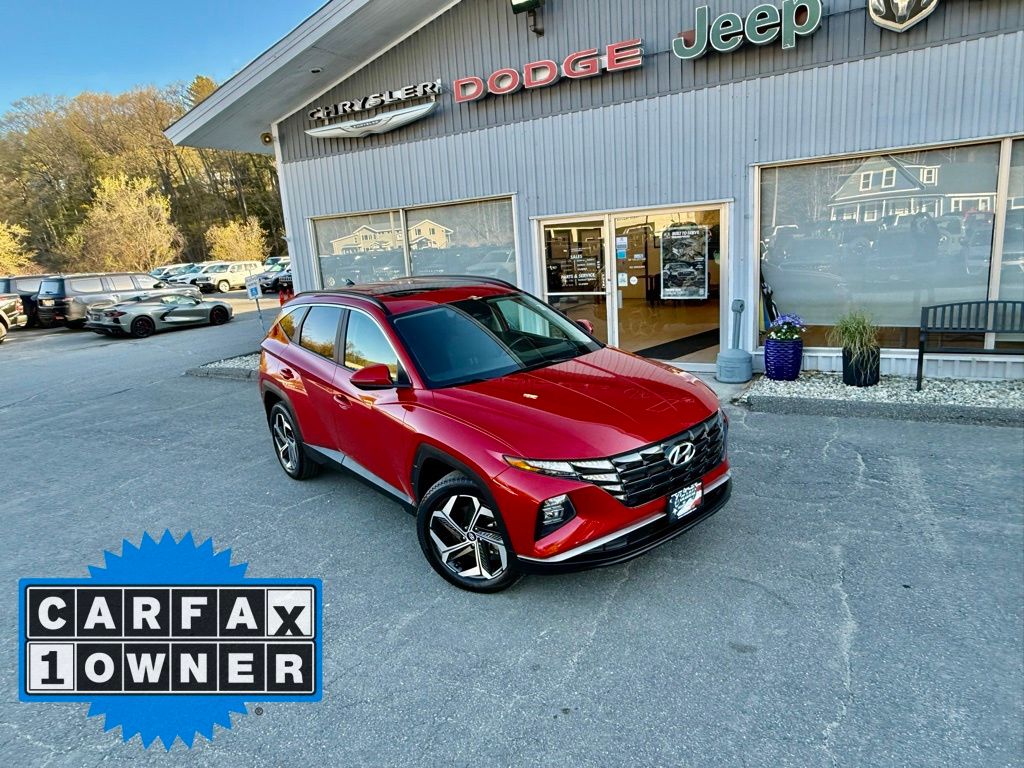 Used 2022 Hyundai Tucson SEL with VIN 5NMJFCAE8NH098605 for sale in Springfield, VT