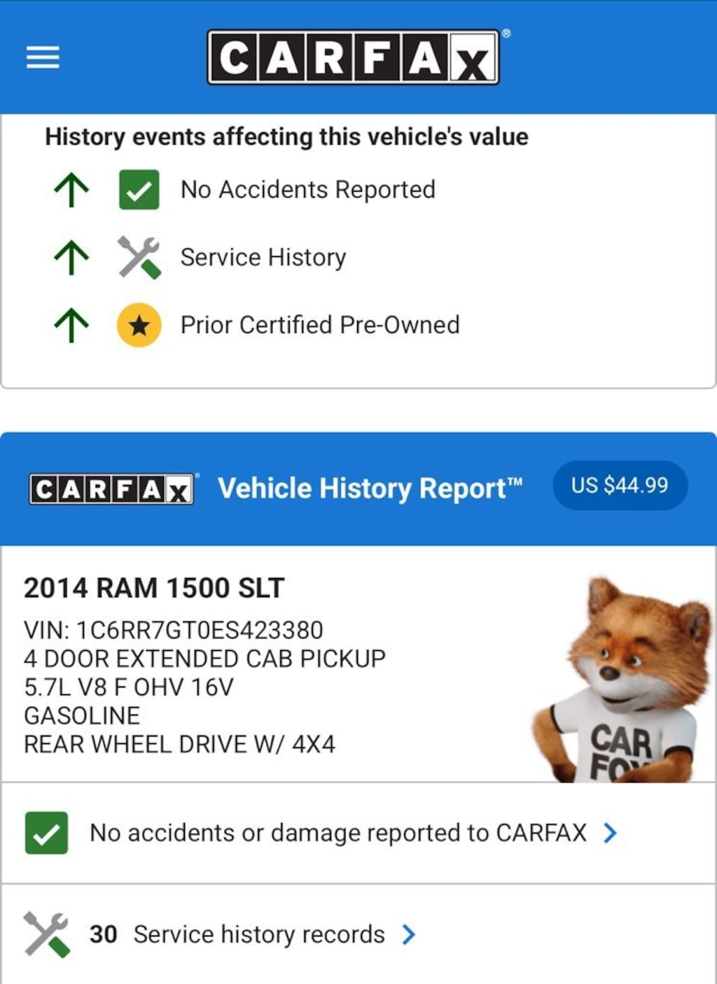 Used 2014 Ram 1500 SLT Truck Quad Cab